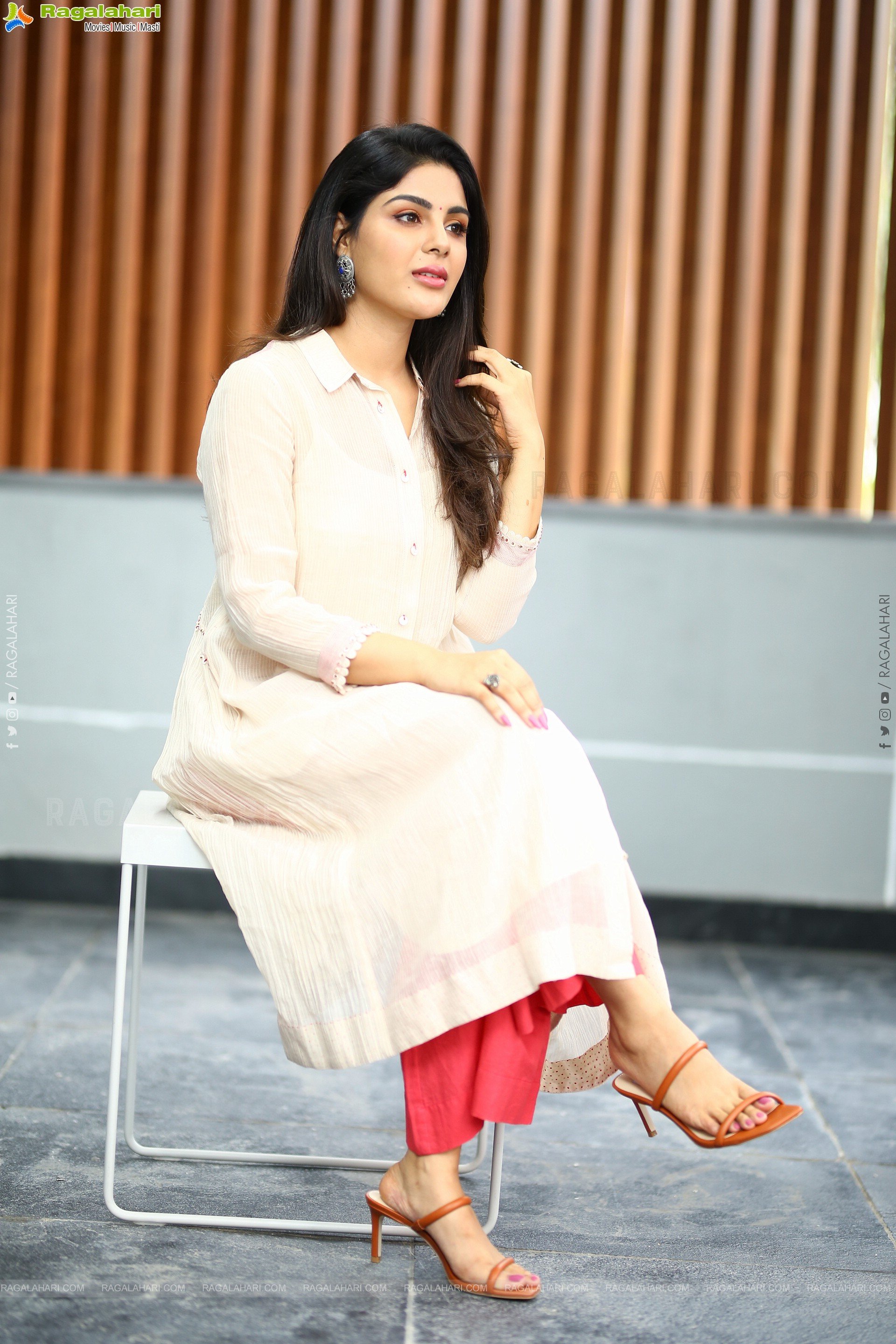 Samyuktha Menon at Bimbisara Movie Interview, HD Photo Gallery