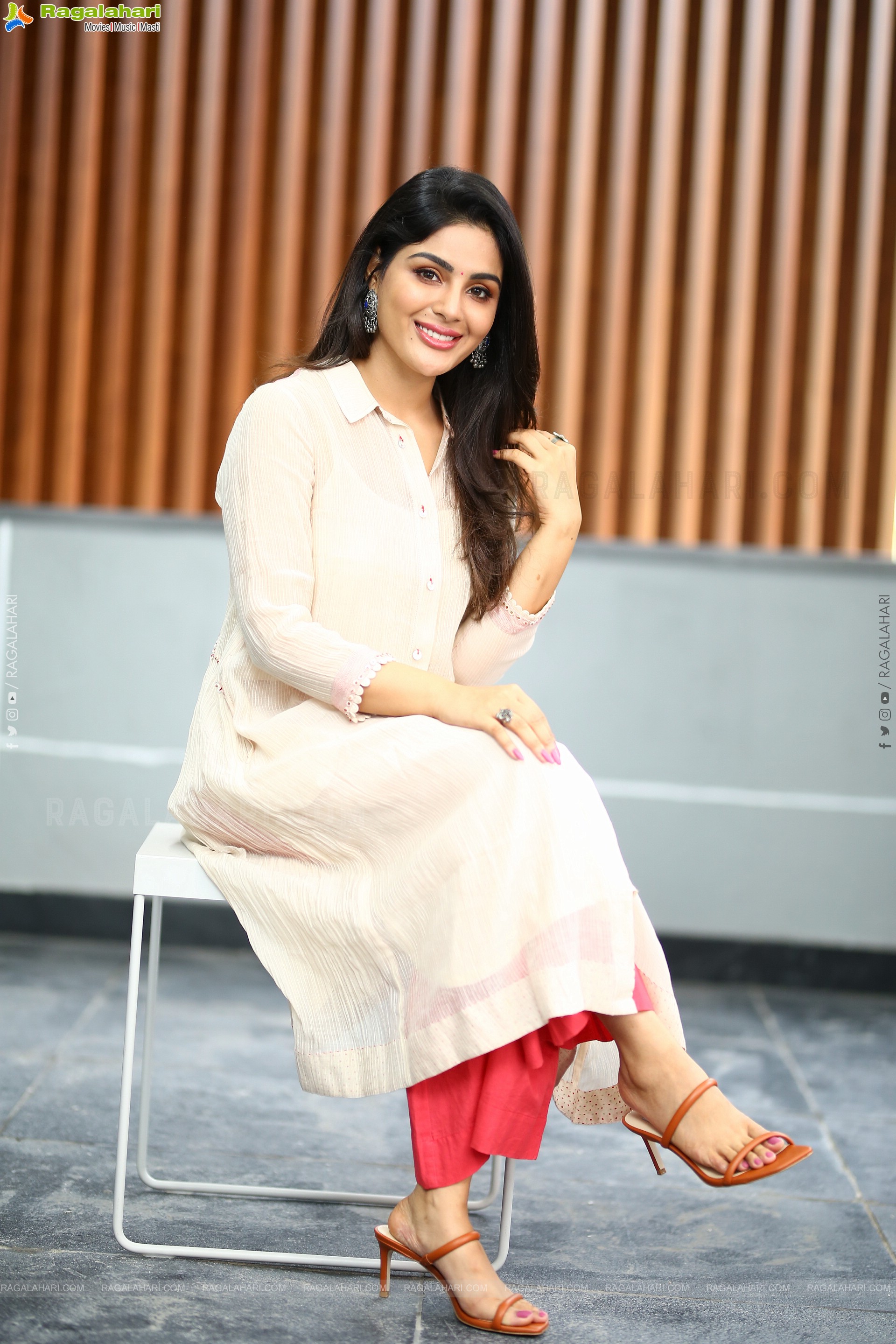 Samyuktha Menon at Bimbisara Movie Interview, HD Photo Gallery