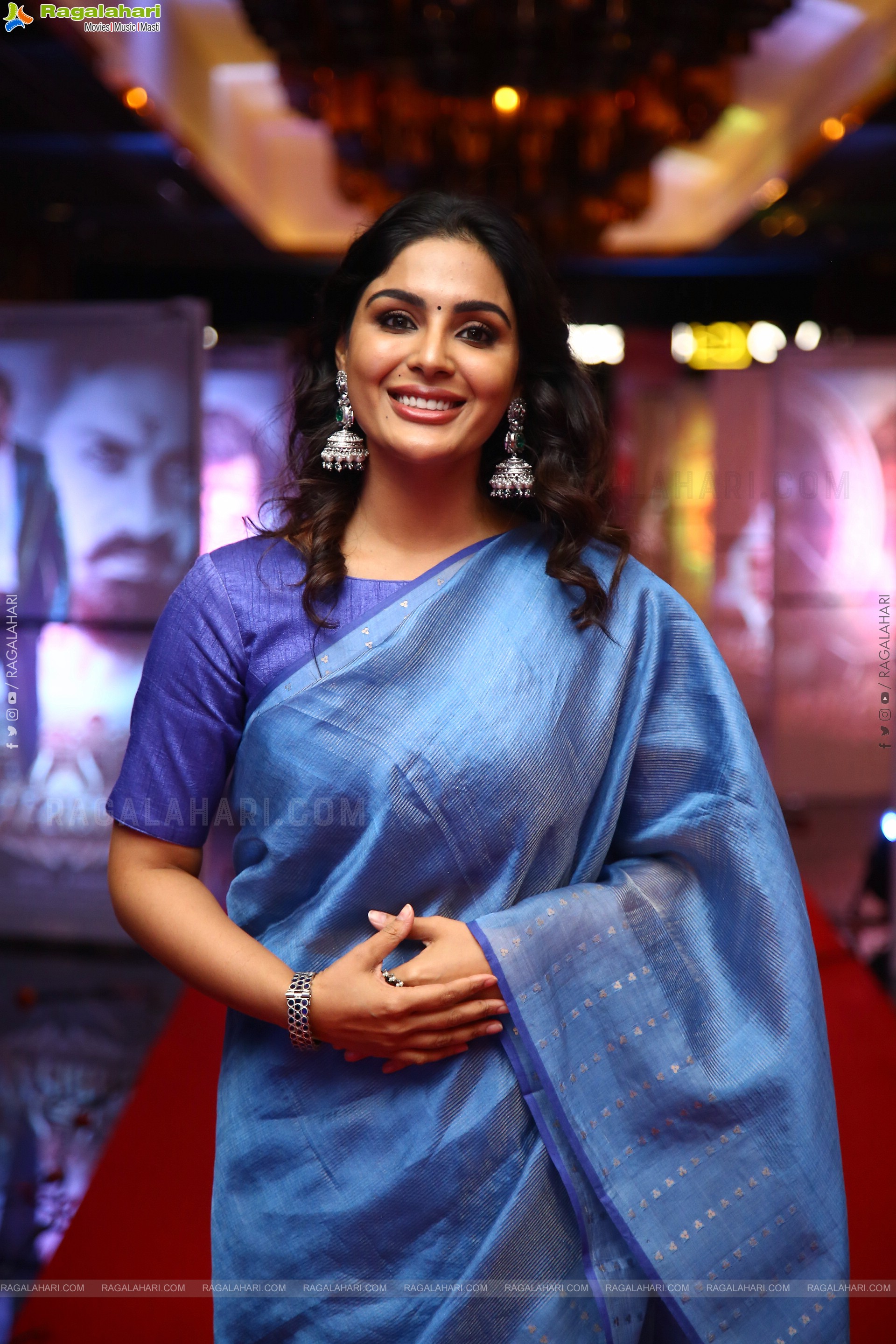 Samyuktha Memon Stills at Bimbisara Movie Trailer Launch, HD Photo Gallery
