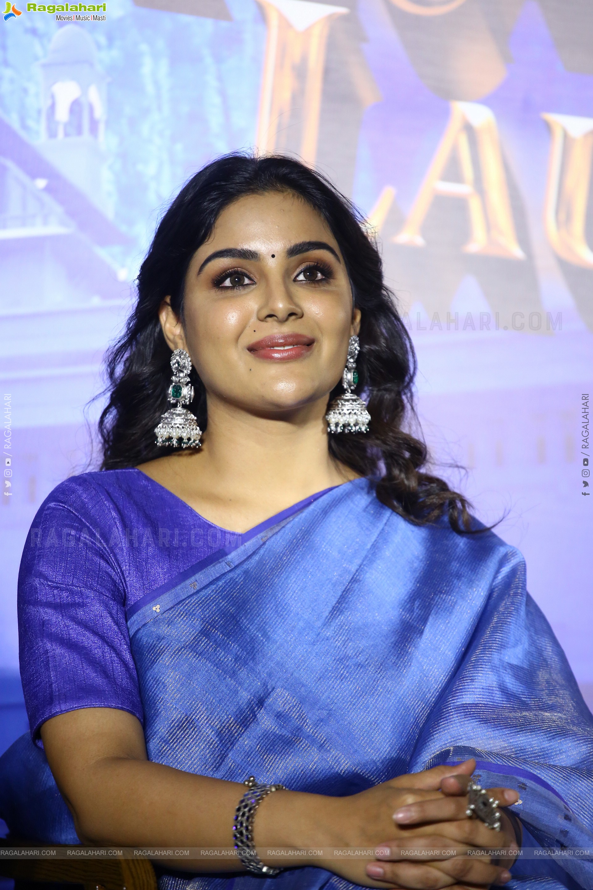 Samyuktha Memon Stills at Bimbisara Movie Trailer Launch, HD Photo Gallery