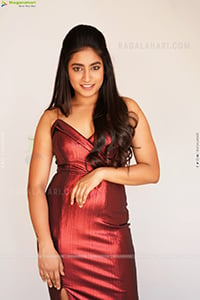 Yuktha in Maroon Slit Dress