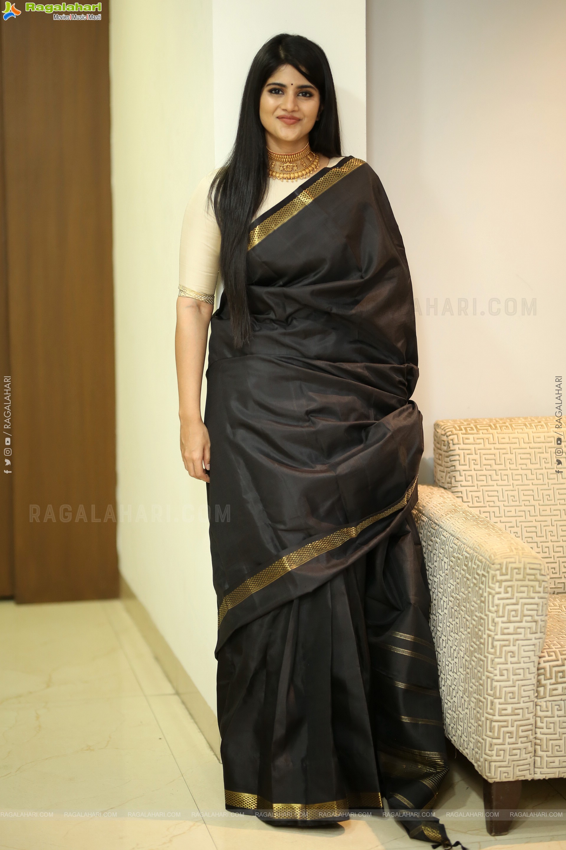 Megha Akash at Manu Charitra Trailer Launch, HD Gallery