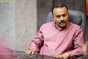 Media interaction session with producer TG Vishwa Prasad