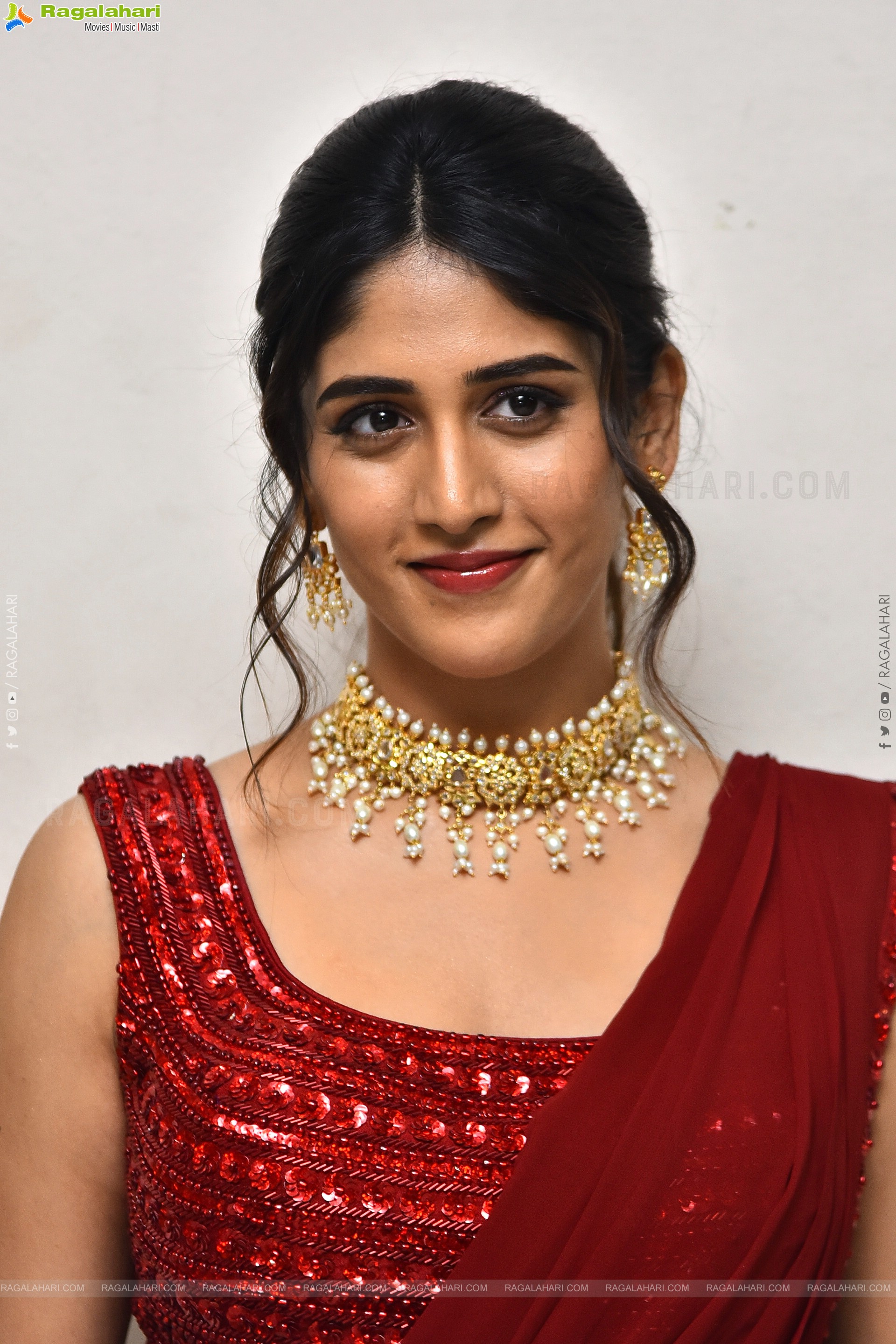 Chandini Chowdary at Music Shop Murthy Pre Release Event, HD Gallery