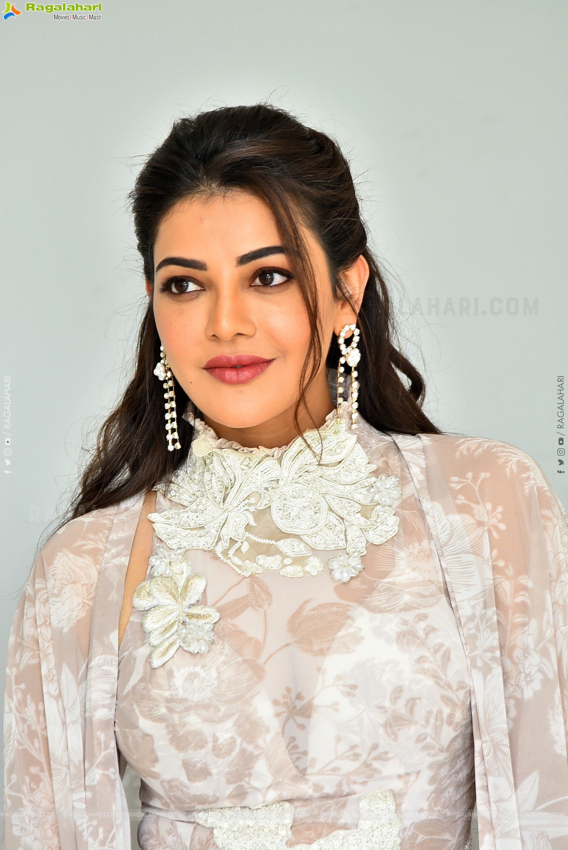 Kajal Aggarwal at Satyabhama Movie Interview, HD Gallery