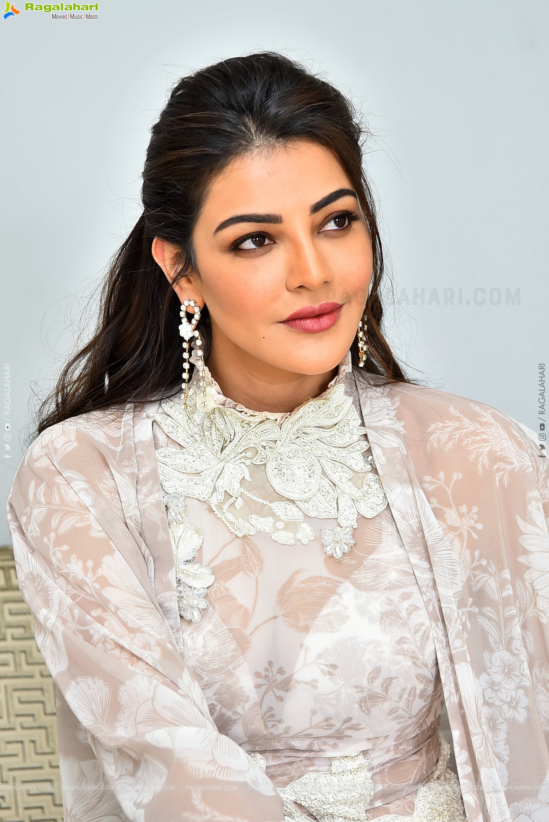 Kajal Aggarwal at Satyabhama Movie Interview, HD Gallery