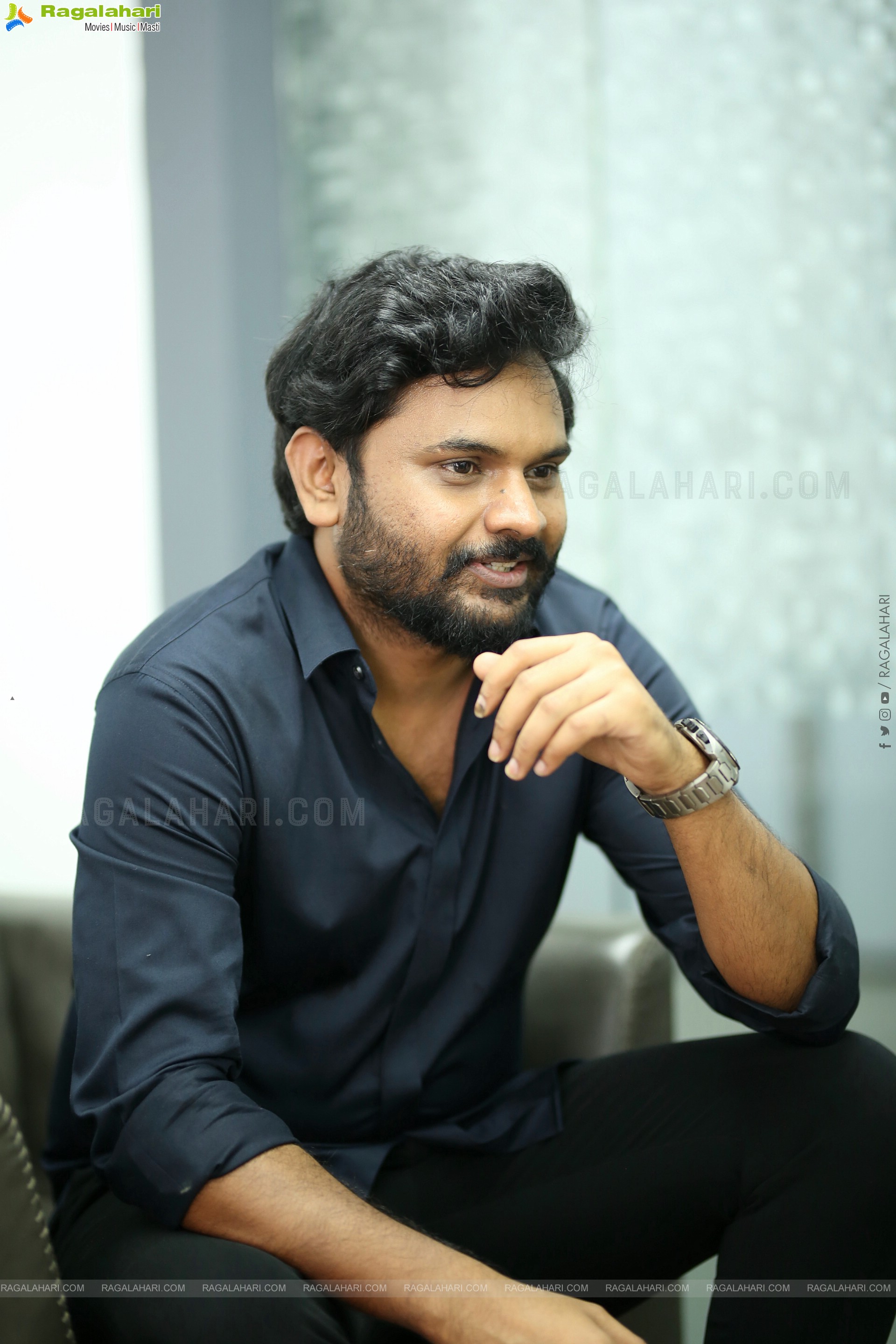 Director Sriram Adittya at Manamey Movie Interview, HD Gallery