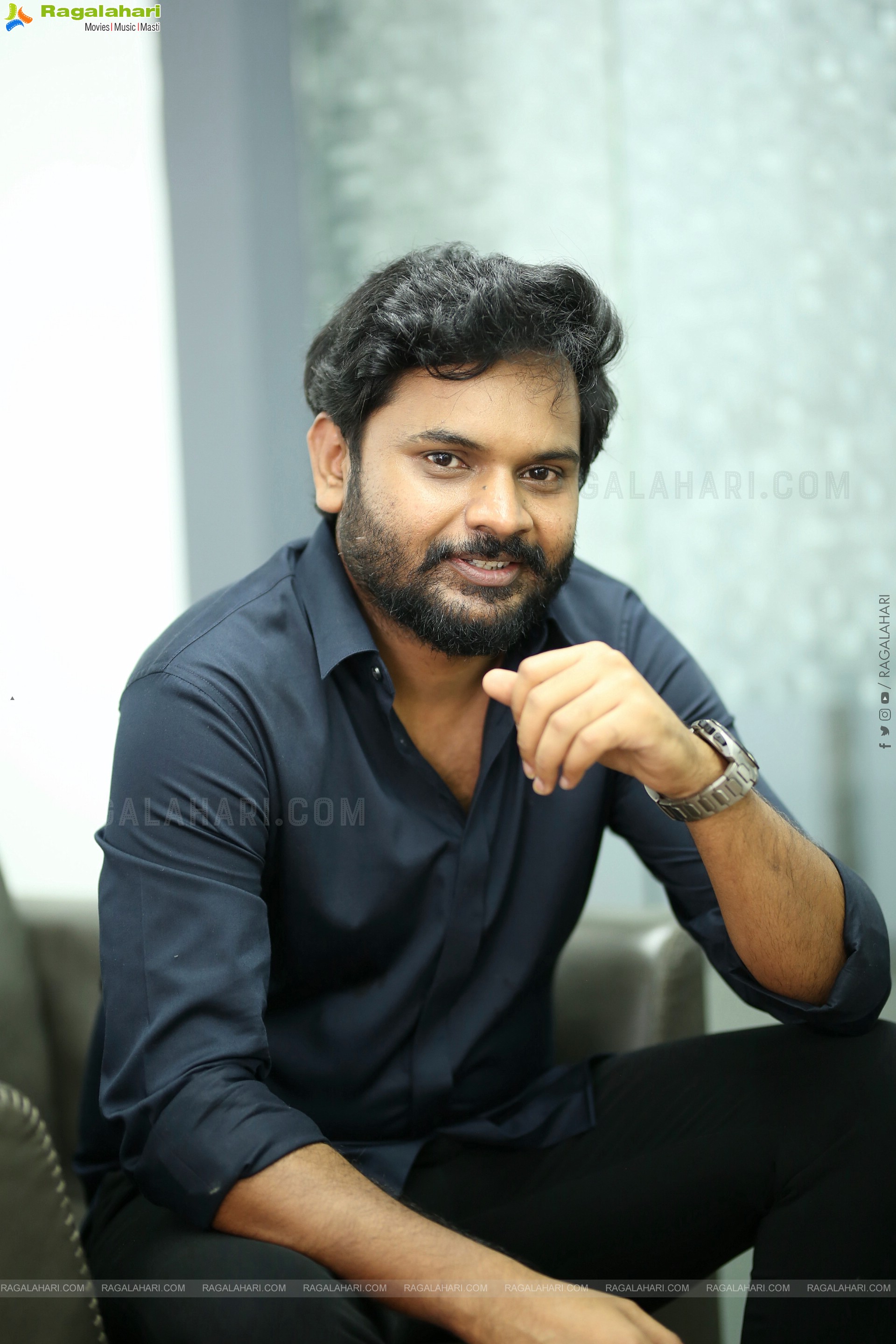 Director Sriram Adittya at Manamey Movie Interview, HD Gallery