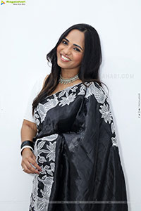 Bhavya Chandrika in Black Saree, HD Gallery