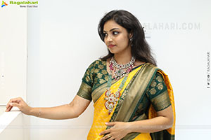 Mounika Ghanta Stills in Yellow Saree, HD Gallery