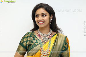 Mounika Ghanta Stills in Yellow Saree, HD Gallery