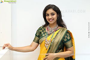 Mounika Ghanta Stills in Yellow Saree, HD Gallery