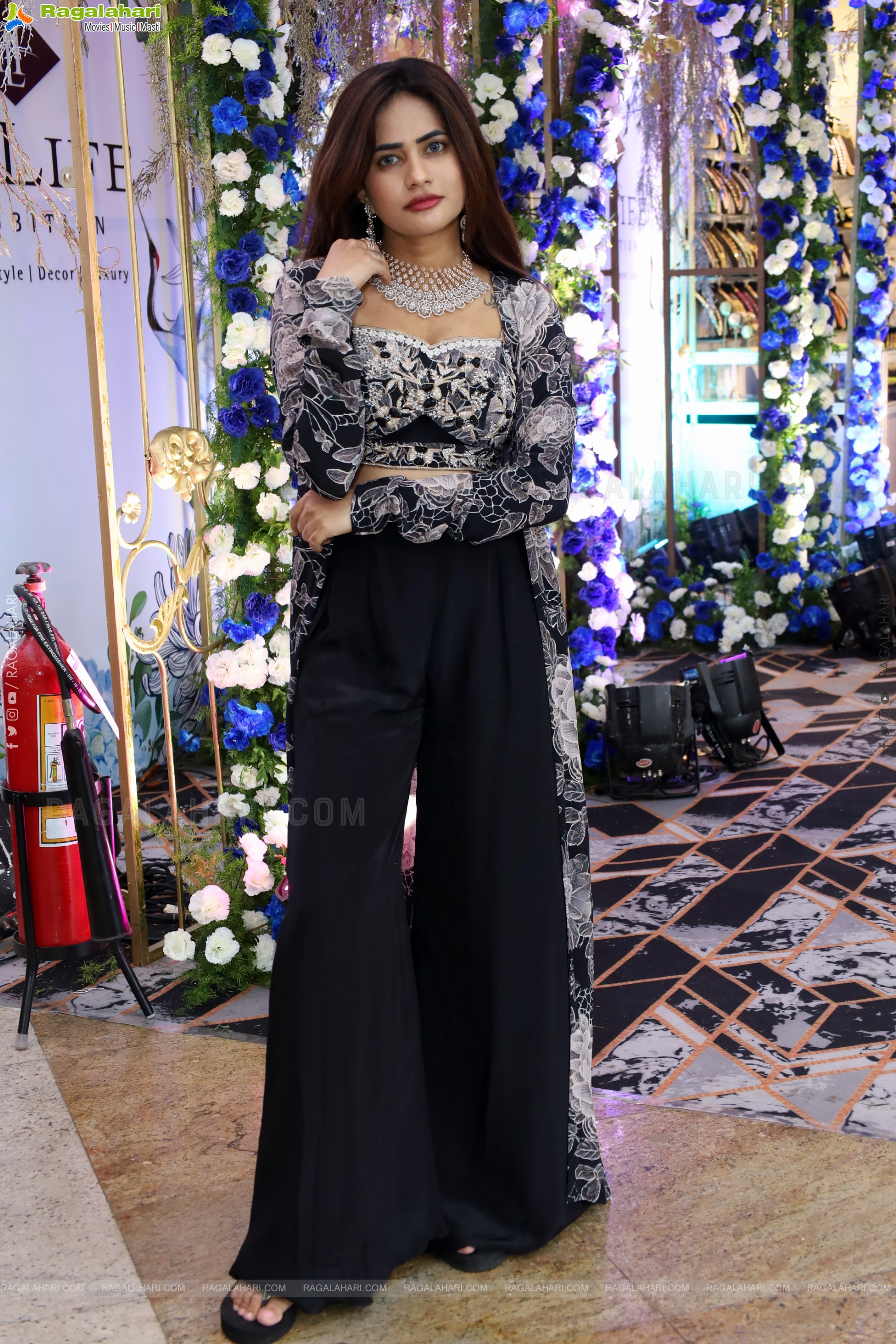 Naziya Khan Stills in Black Designer Dress, HD Gallery