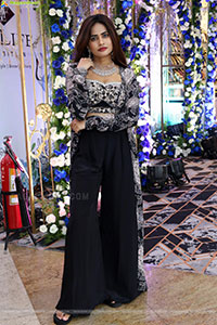 Naziya Khan Stills in Black Designer Dress, HD Gallery