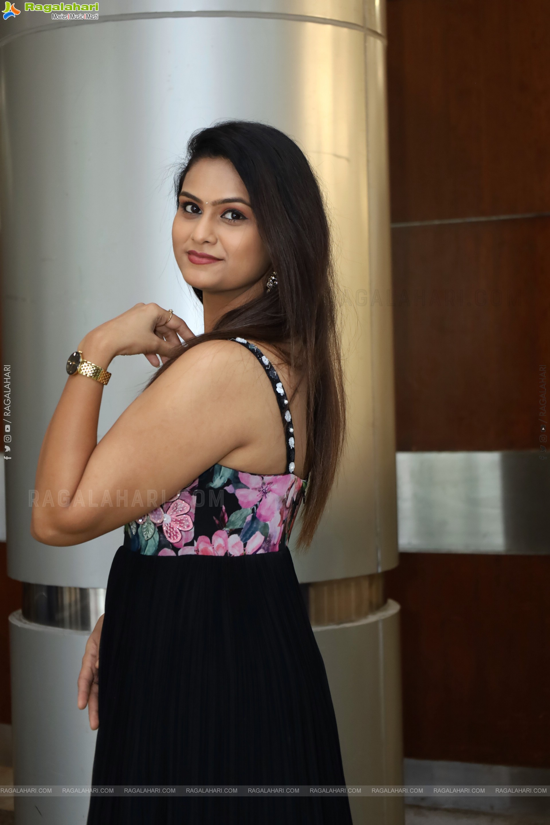 Viharika Chowdary in Black Designer Dress, HD Gallery