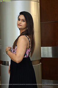 Viharika Chowdary in Black Designer Dress, HD Gallery