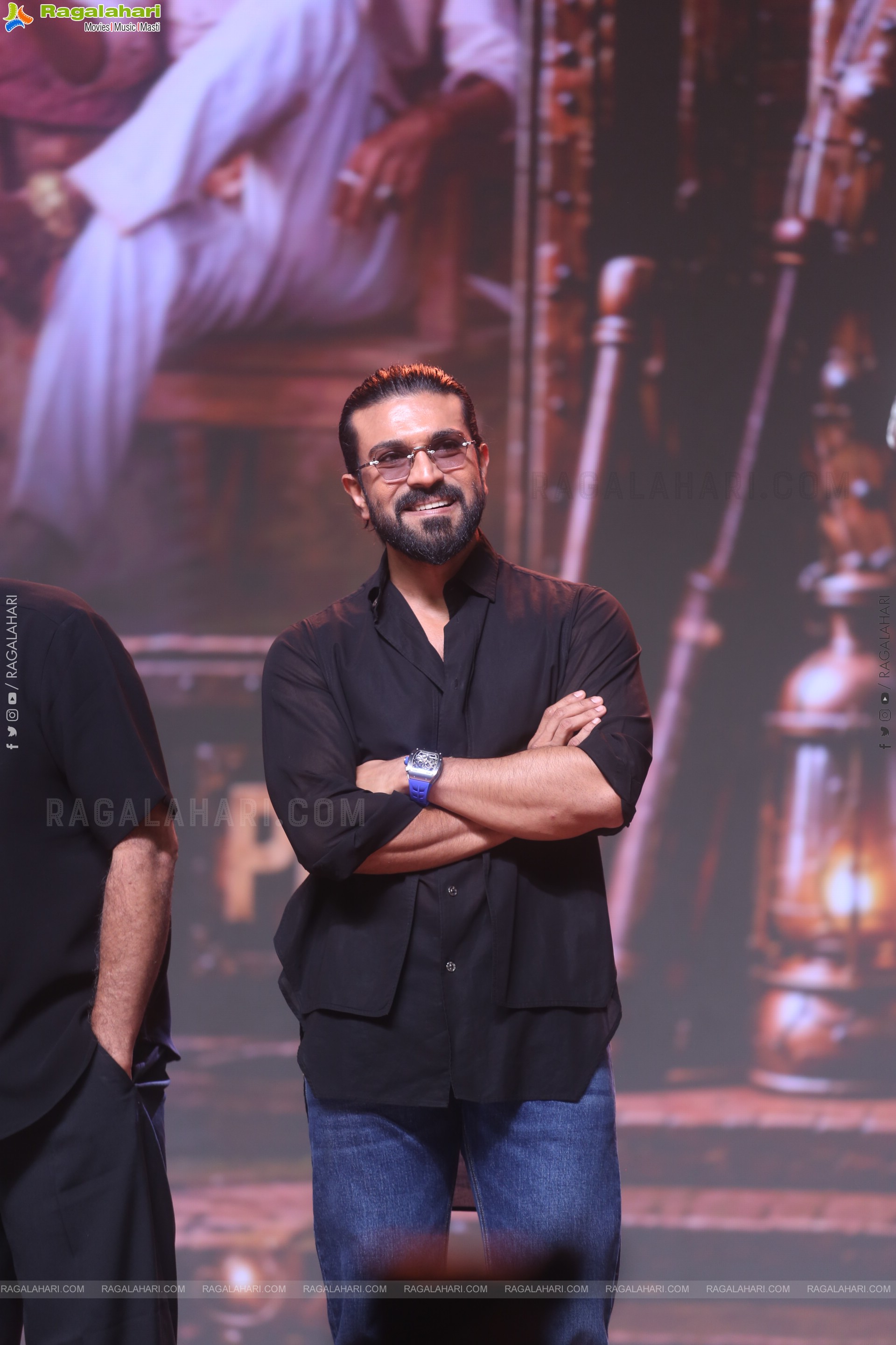 Ram Charan at Peddi Movie Blockbuster Celebrations, HD Gallery