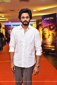 Teja Sajja at Hanuman 3D Trailer Launch Event