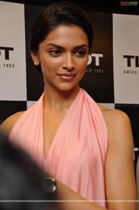 Deepika Padukone at Tissot showroom in Road no 12, Banjara Hills