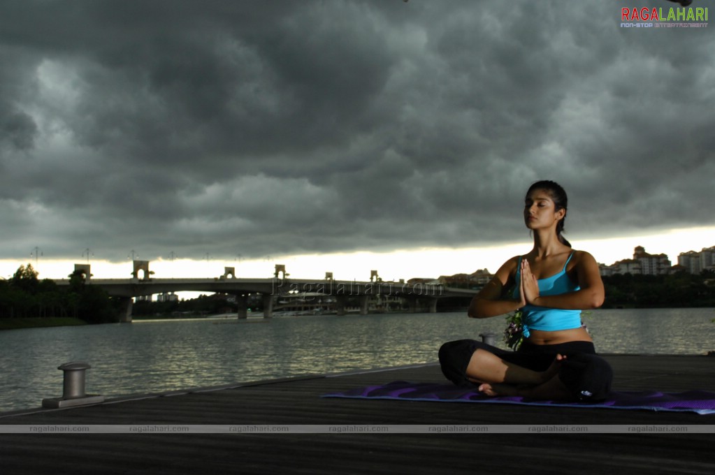 Ileana d cruz Full HD Yoga Stills from Kick Movie