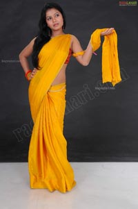 kiran Exclusive Studio Shoot in Yellow Saree