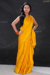 kiran Exclusive Studio Shoot in Yellow Saree