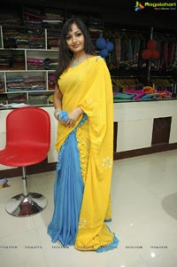 Beautiful Madhavi Latha in Yellow Saree