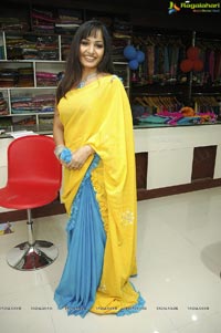 Beautiful Madhavi Latha in Yellow Saree