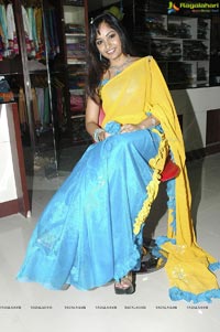 Beautiful Madhavi Latha in Yellow Saree