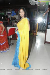 Beautiful Madhavi Latha in Yellow Saree