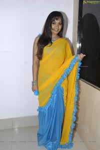 Beautiful Madhavi Latha in Yellow Saree