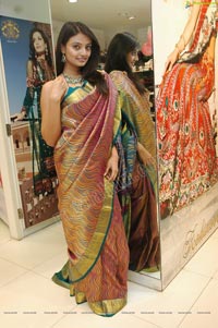 Nikitha Narayan in Sleeveless Saree Blouse