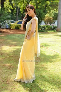 Pranitha in Sleeveless Saree Blouse