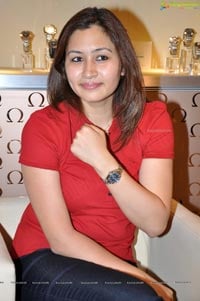 Photos of Jwala Gutta at Hyderabad Omega Watch Shop