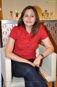 Photos of Jwala Gutta at Hyderabad Omega Watch Shop