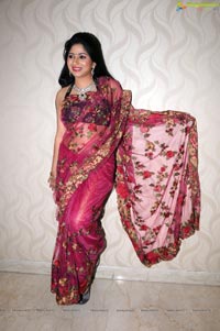 Hyderabad Model Madhu in Pink Saree