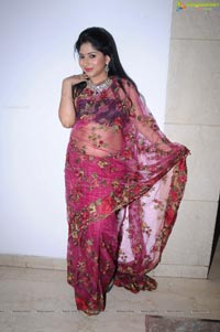 Hyderabad Model Madhu in Pink Saree