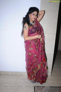 Hyderabad Model Madhu in Pink Saree