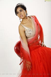 Srushti Dange in Red Dress - Hot Photo Shoot