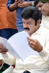 Nandamuri Balakrishna at SLV Cinema, Satyadeva film Muhurat