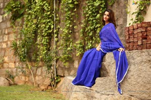 Diksha Panth in Blue Saree
