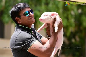 Allari Ravibabu with Piglet