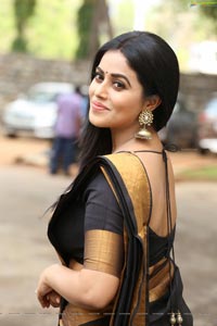 Poorna in Black Saree