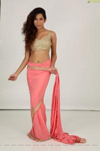 Kanika Khanna Pink Saree