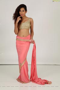 Kanika Khanna Pink Saree