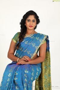 Sowmya Venugopal in Saree