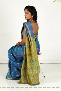 Sowmya Venugopal in Saree