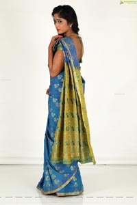 Sowmya Venugopal in Saree