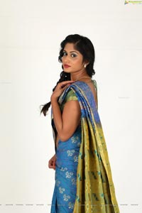 Sowmya Venugopal in Saree