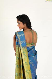 Sowmya Venugopal in Saree